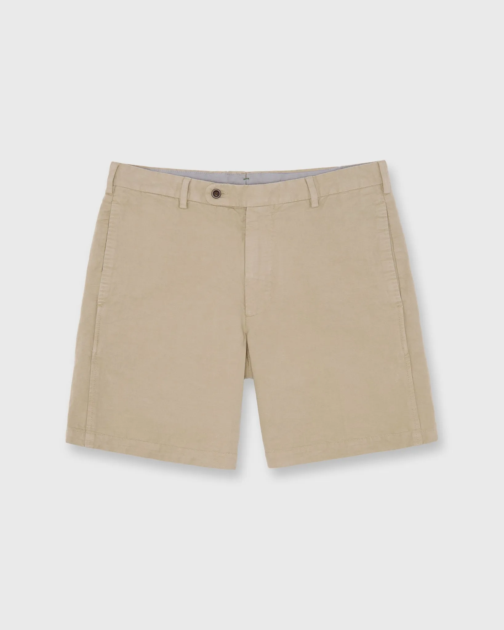 Garment-Dyed Short in Sand Cotolino Twill sold by Mashburn