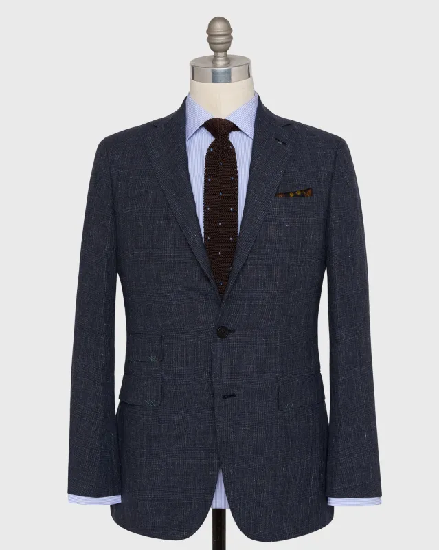 Virgil No. 4 Suit in Char Navy Glen Plaid Tropical Wool sold by Mashburn
