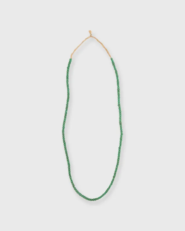 Very Small African Beads in Green made by Mashburn
