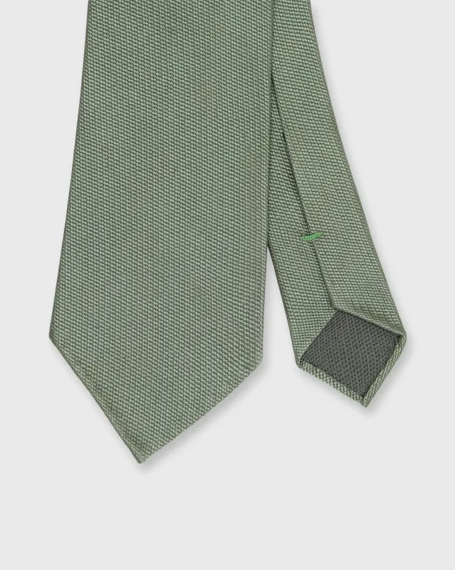 Silk Woven Tie in Green made by Sid Mashburn