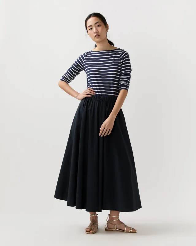 Midi Skirt in Navy made by Aspesi