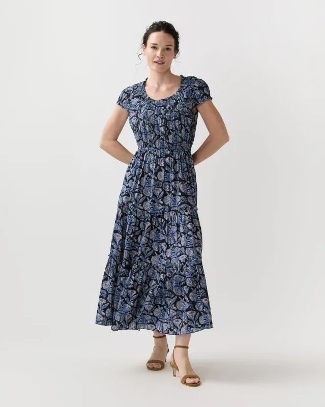 Alexi Midi Dress in Zinnia sold by Mashburn