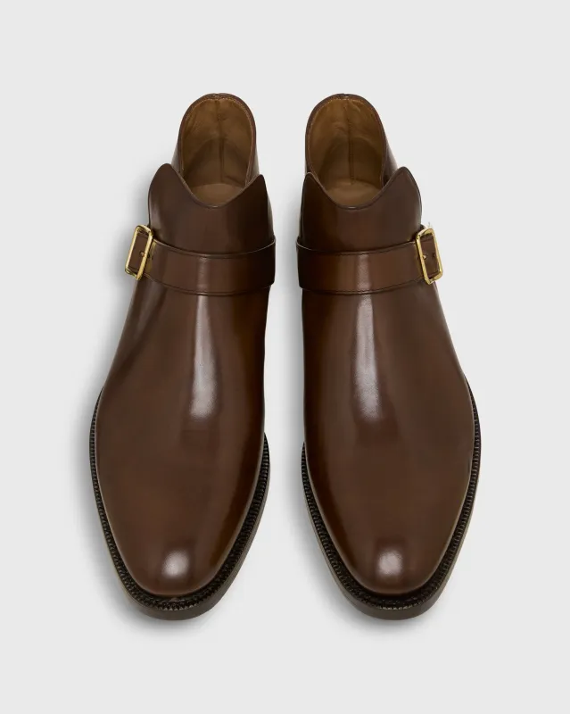 Monk Boot in Espresso Calfskin sold by Mashburn