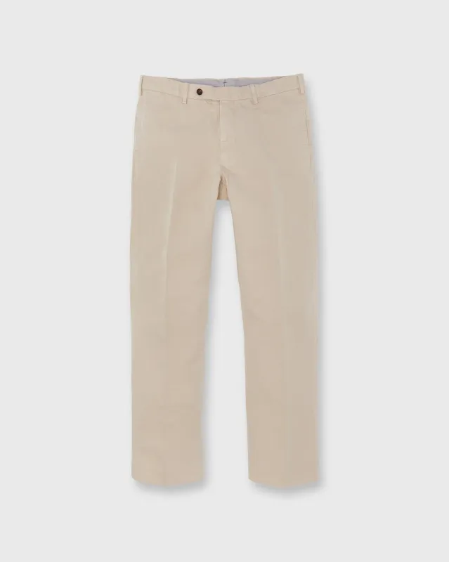 Garment-Dyed Sport Trouser in Sand Cotolino Twill made by Sid Mashburn