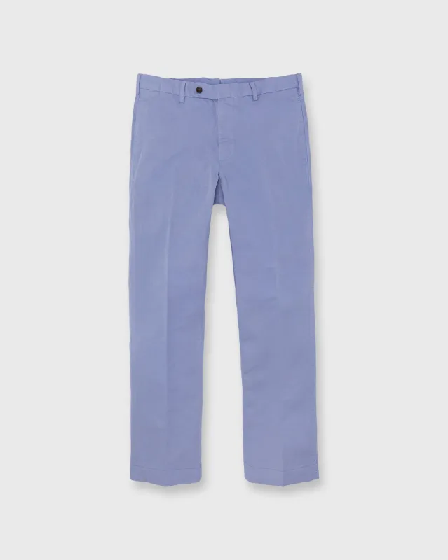Garment-Dyed Sport Trouser in Periwinkle Cotolino Twill made by Sid Mashburn