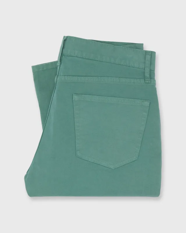 Slim Straight 5-Pocket Pant in Lovat Twill made by Mashburn