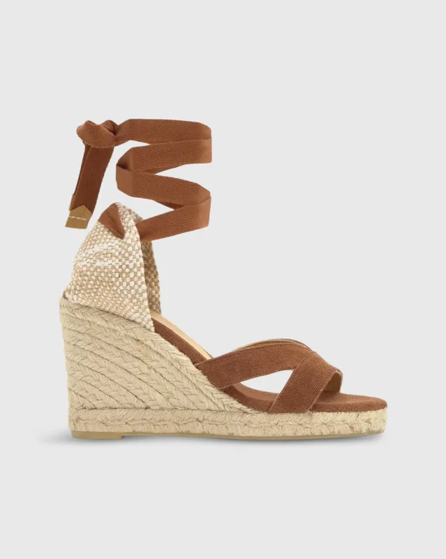 High Bailey Espadrille in Pecan Canvas sold by Mashburn