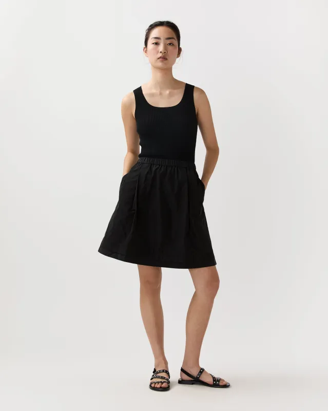 Sting Skirt in Black made by Aspesi