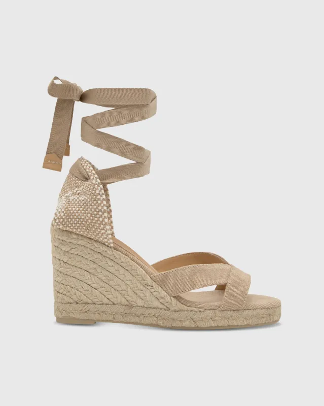 Low Bailey Espadrille in Sand Canvas sold by Mashburn