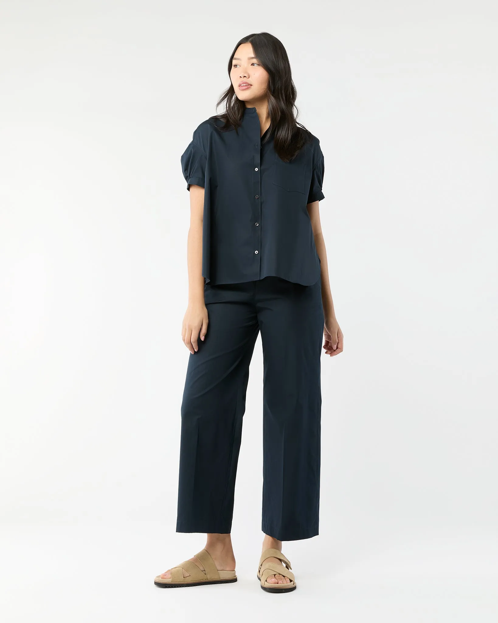 Pull-On Pant in Navy sold by Mashburn
