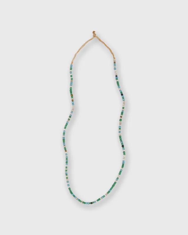 Very Small African Beads in Green Multi made by Mashburn