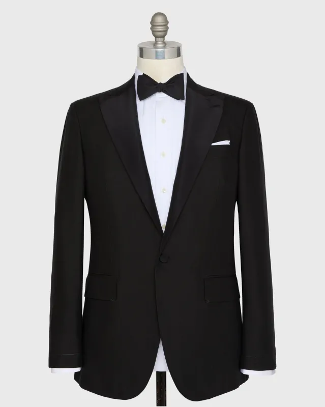 Kincaid No. 3 Tuxedo in Black Dupioni Silk Plainweave made by Sid Mashburn