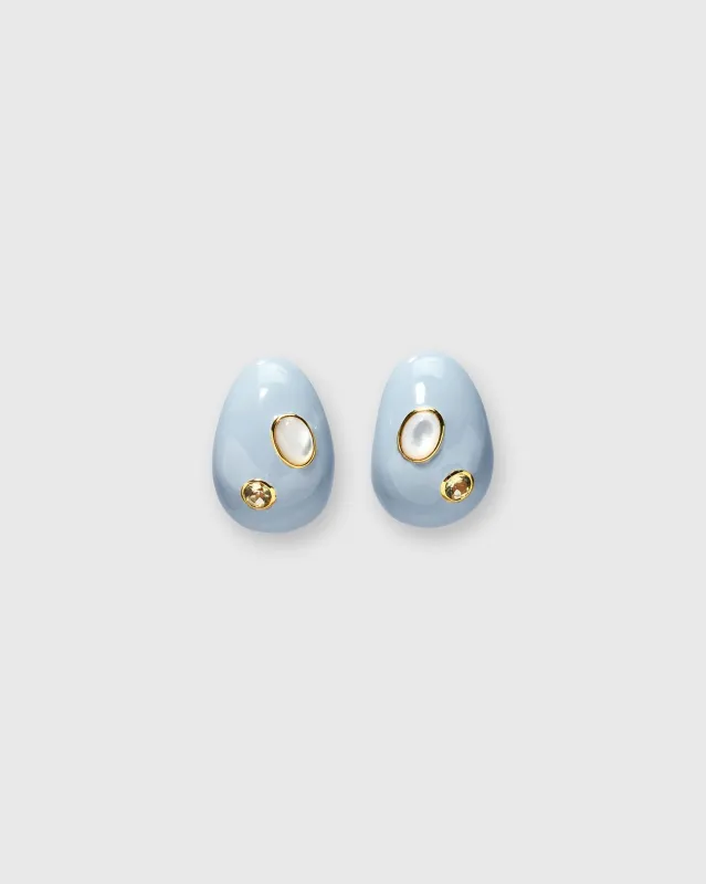 Mini Arp Earrings in Studded Mist sold by Mashburn