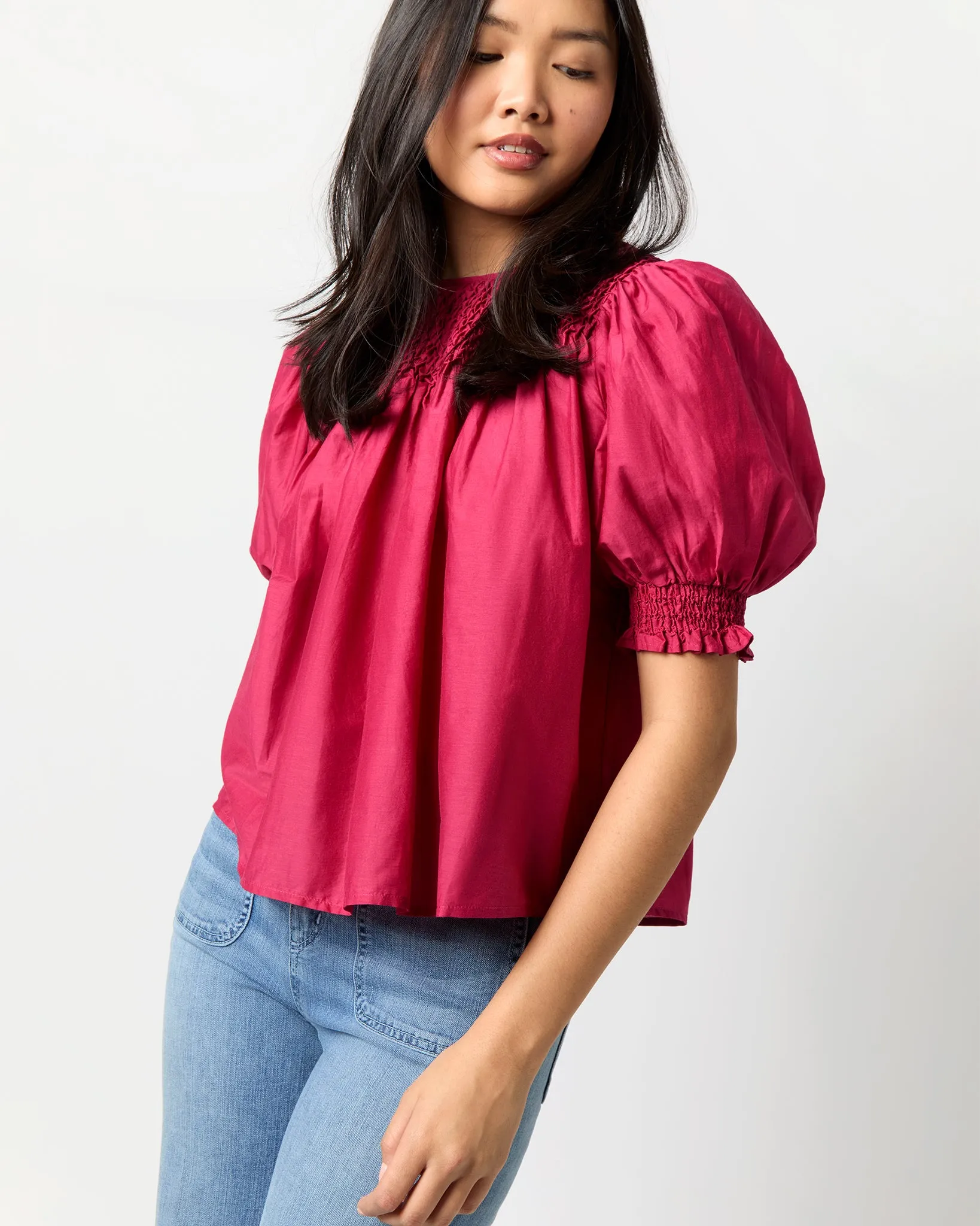 Alita Top in Peony sold by Mashburn product image thumbnail 2