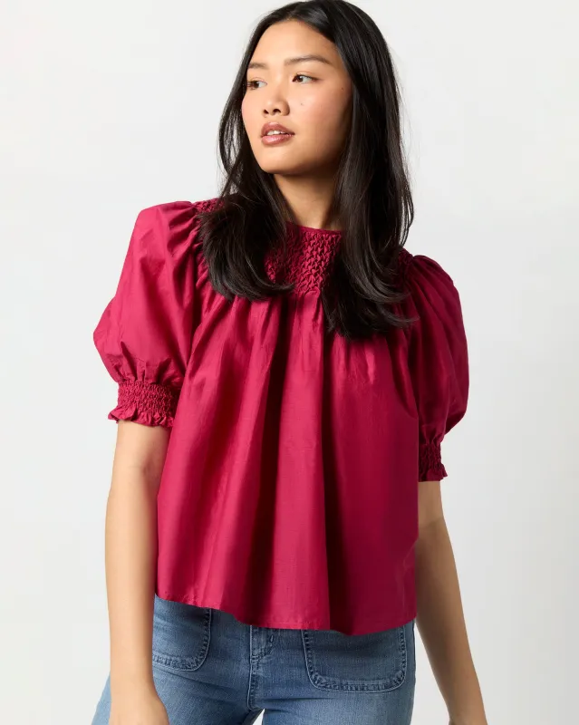 Alita Top in Peony made by Ulla Johnson