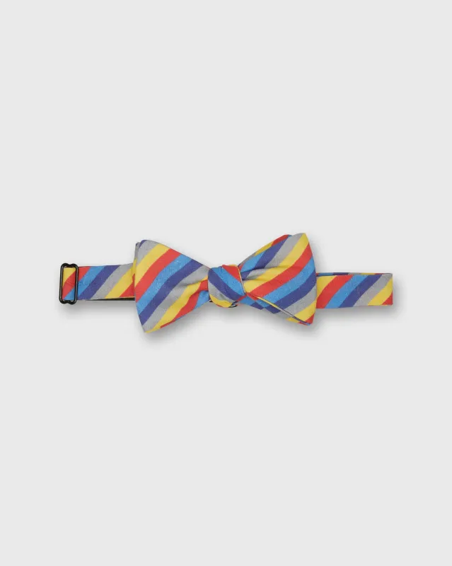 Cotton Bow Tie in Primary Emory Stripe made by Sid Mashburn