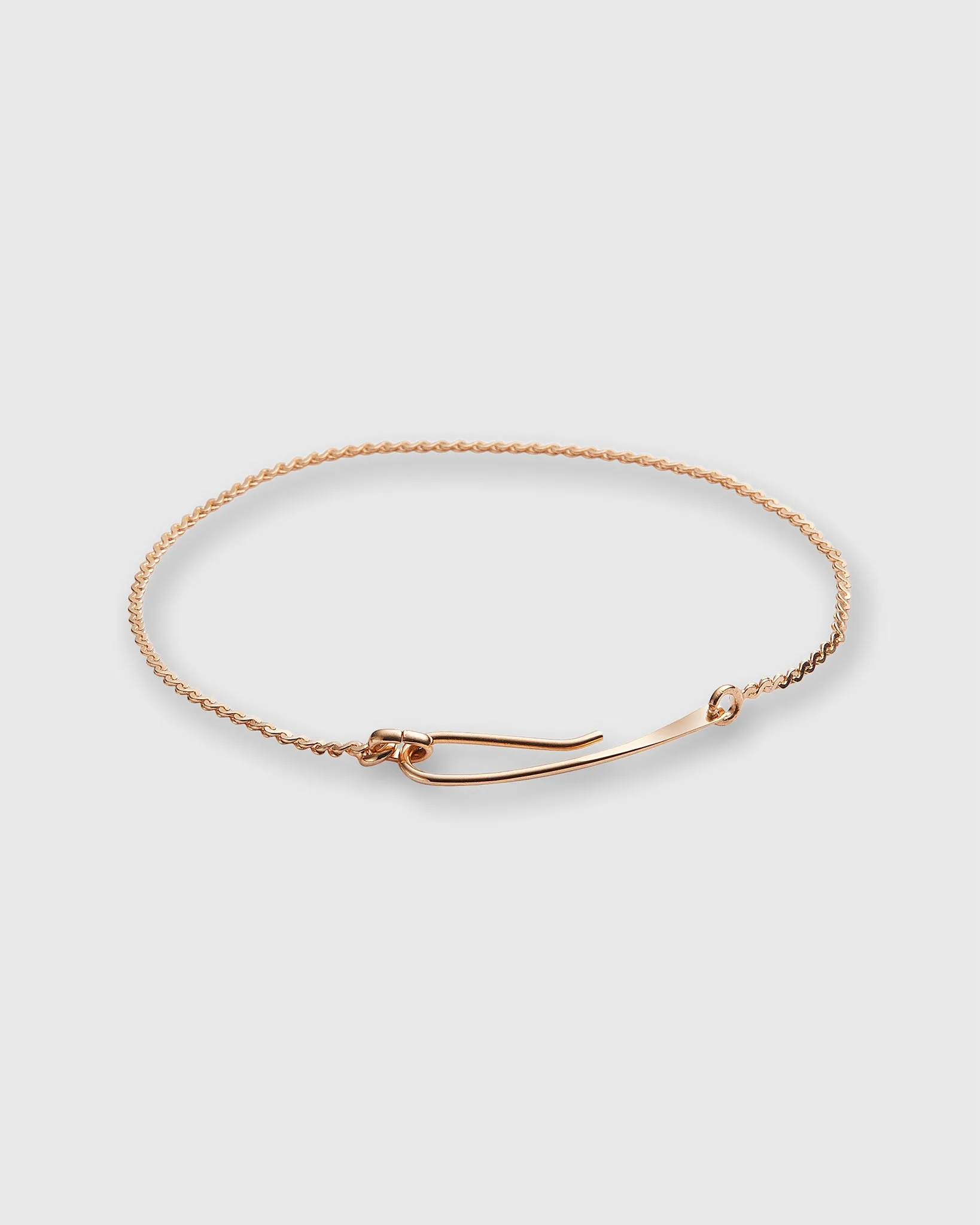 Chain Bracelet with Fine Hook in Gold-Plated Brass sold by Mashburn