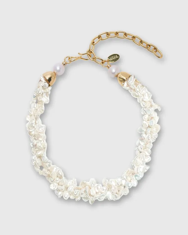 Petal Pearl Collar in Pearl sold by Mashburn