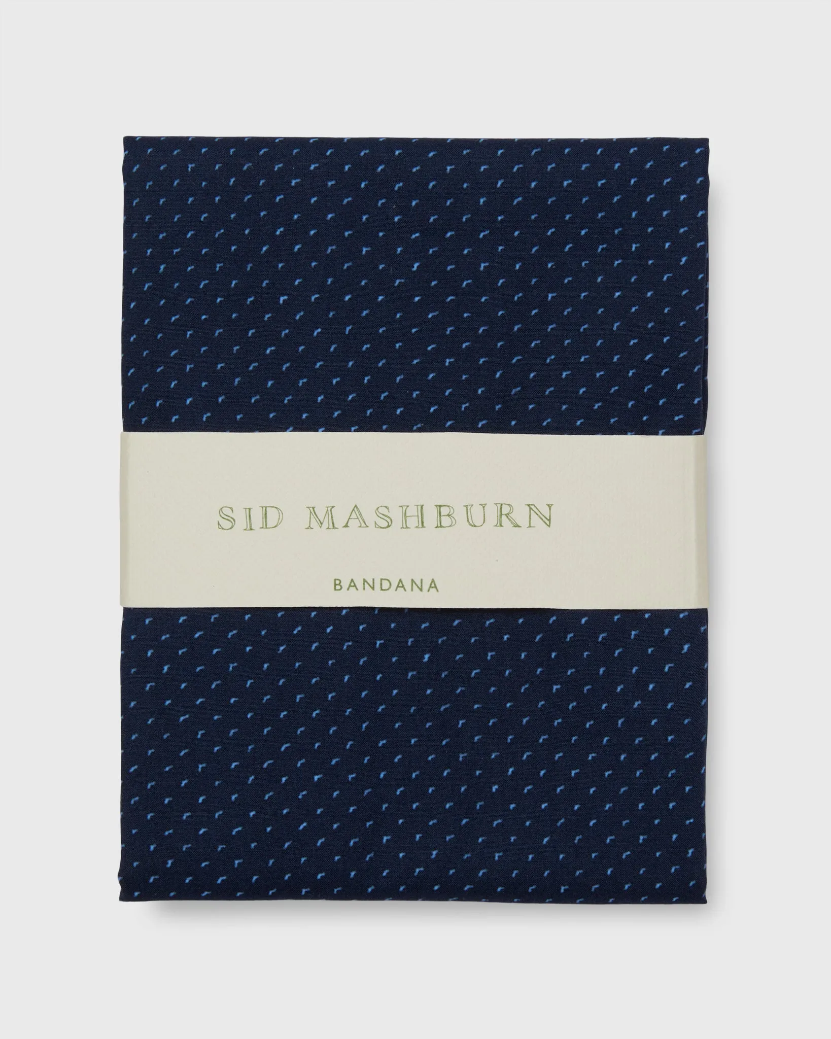 Bandana in Navy/Sky V-Dot sold by Mashburn