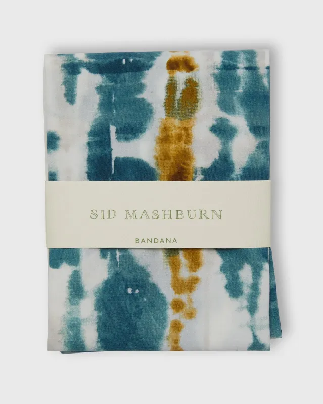 Bandana in Brown/Aegean Tie-Dye sold by Mashburn