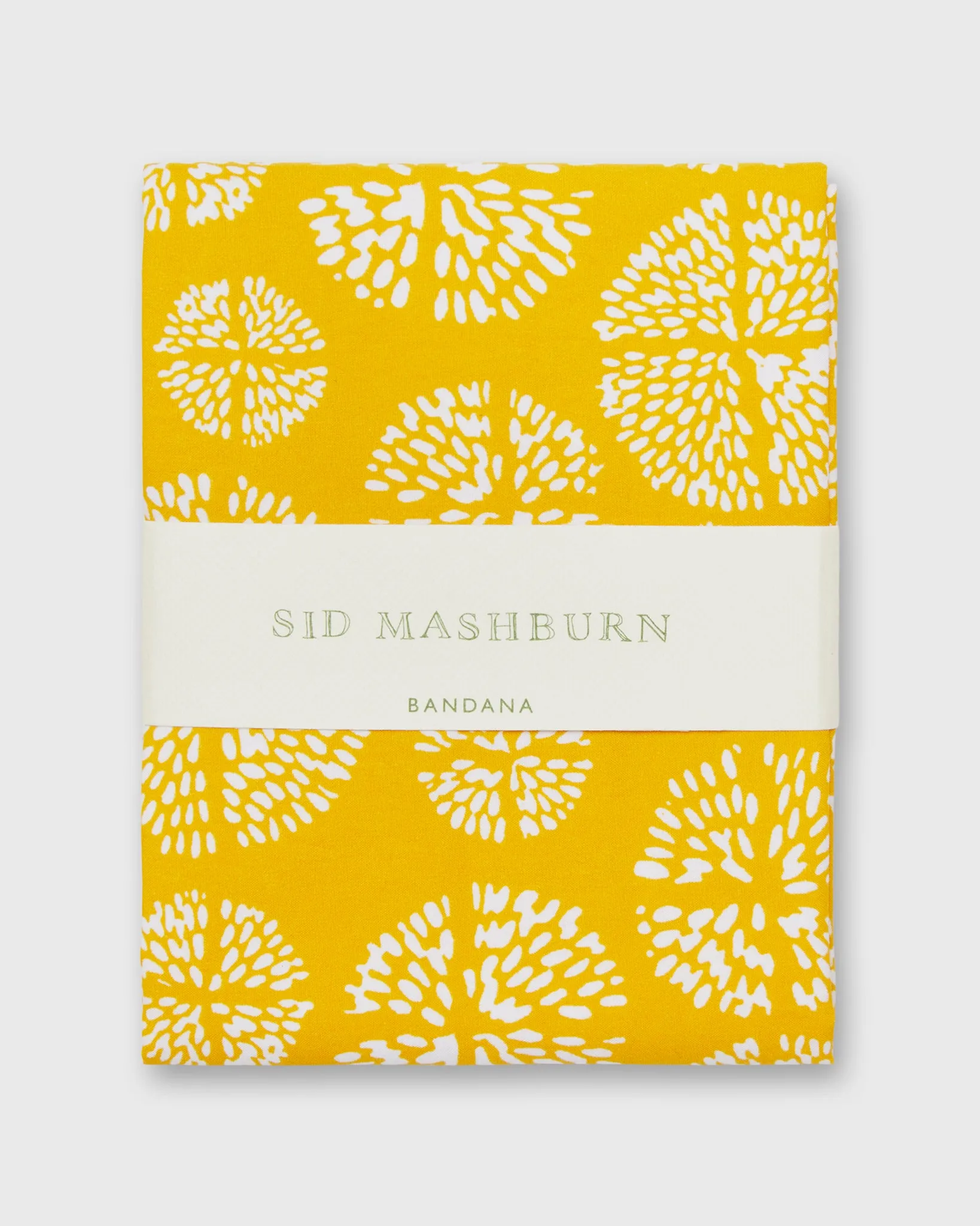 Bandana in Yellow/White Novelty sold by Mashburn