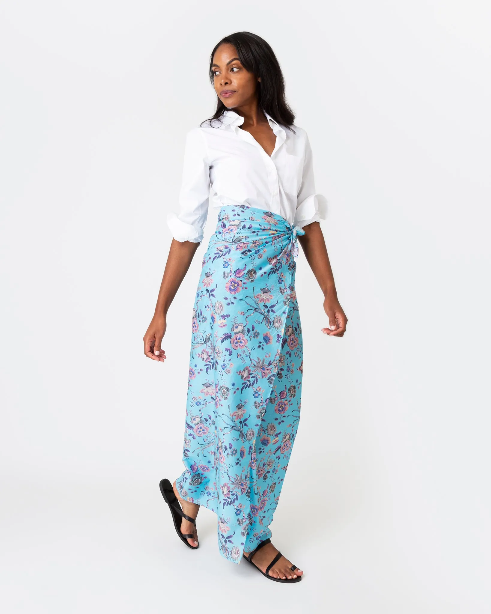 Ashley Pareo in Turquoise Jannah Liberty Fabric sold by Mashburn product image thumbnail 3