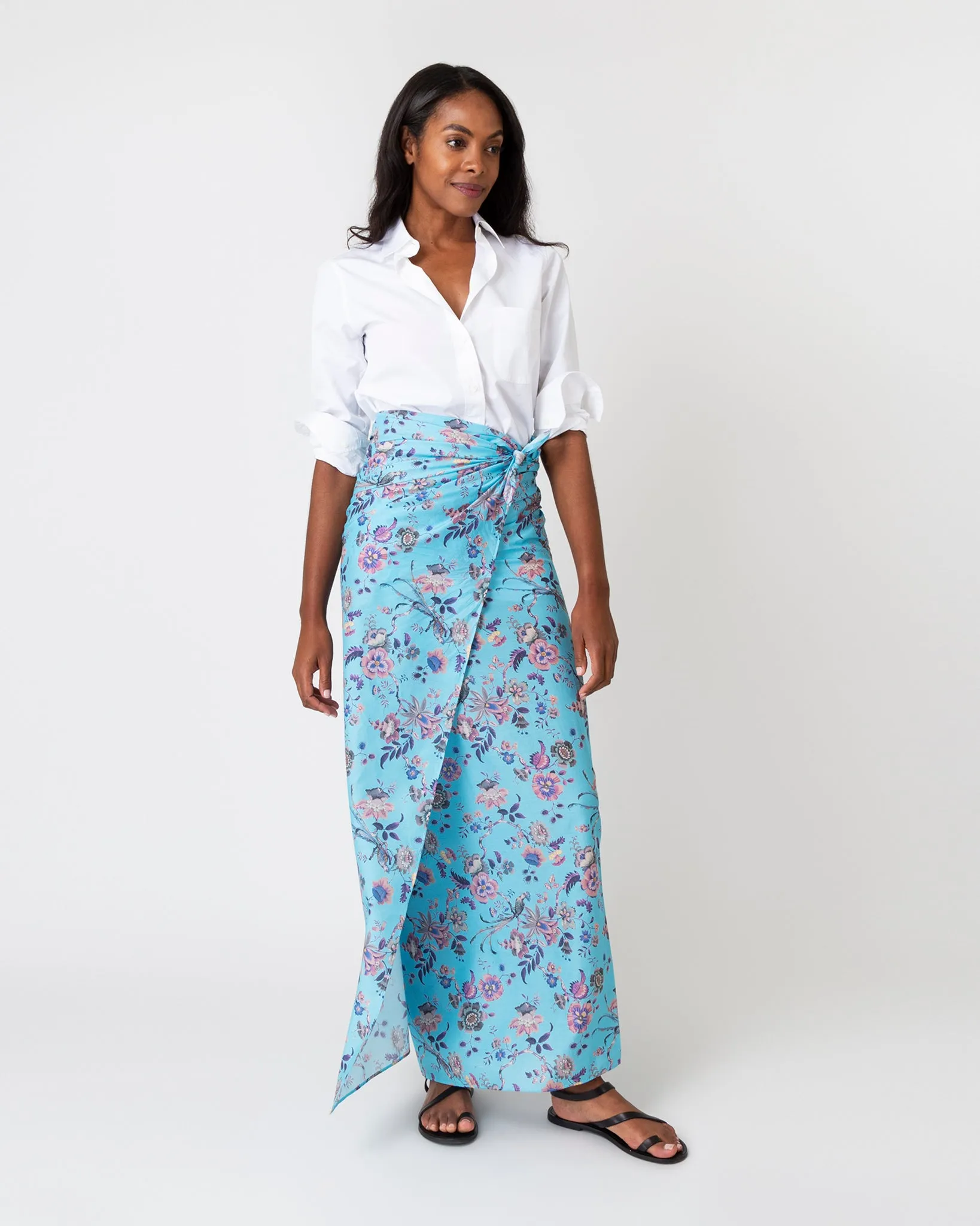 Ashley Pareo in Turquoise Jannah Liberty Fabric sold by Mashburn product image thumbnail 2