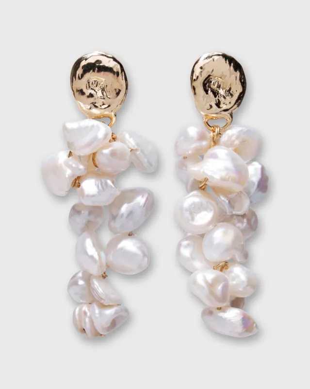 Maison Earrings in White sold by Mashburn