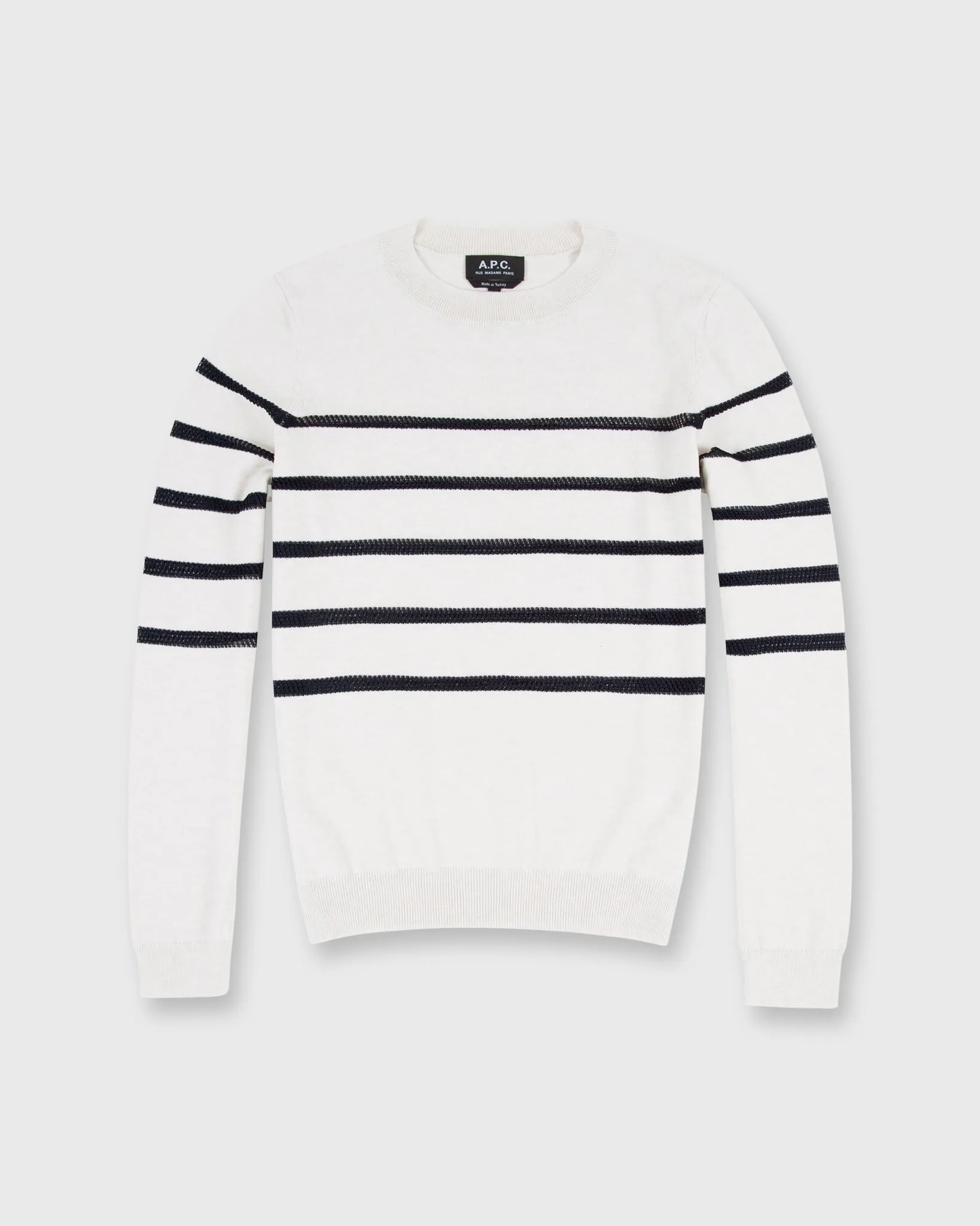 Cordelia Sweater in Chalk/Navy sold by Mashburn