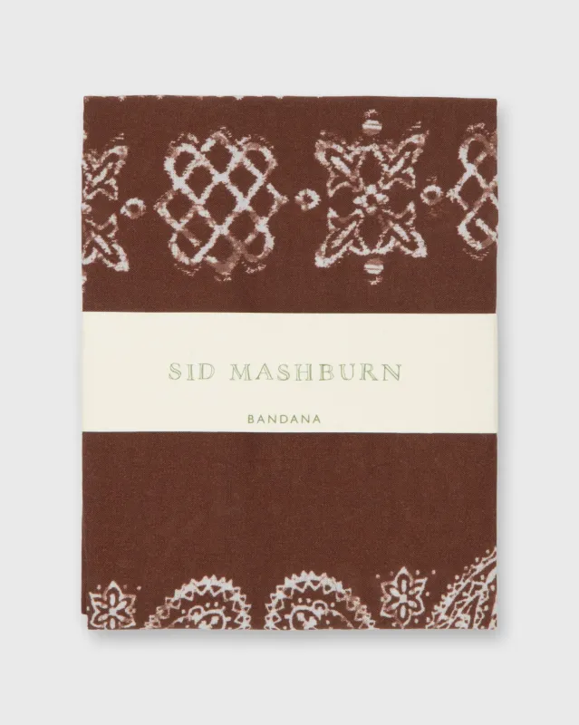 Bandana in Brown Paisley sold by Mashburn