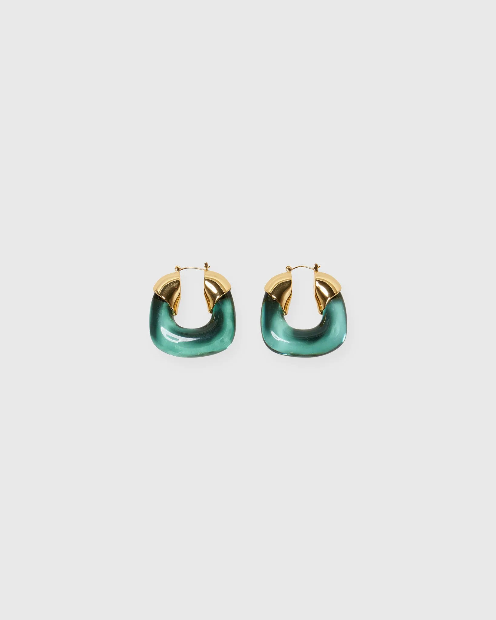 Organic Hoop Earrings in Forest sold by Mashburn product image thumbnail 3