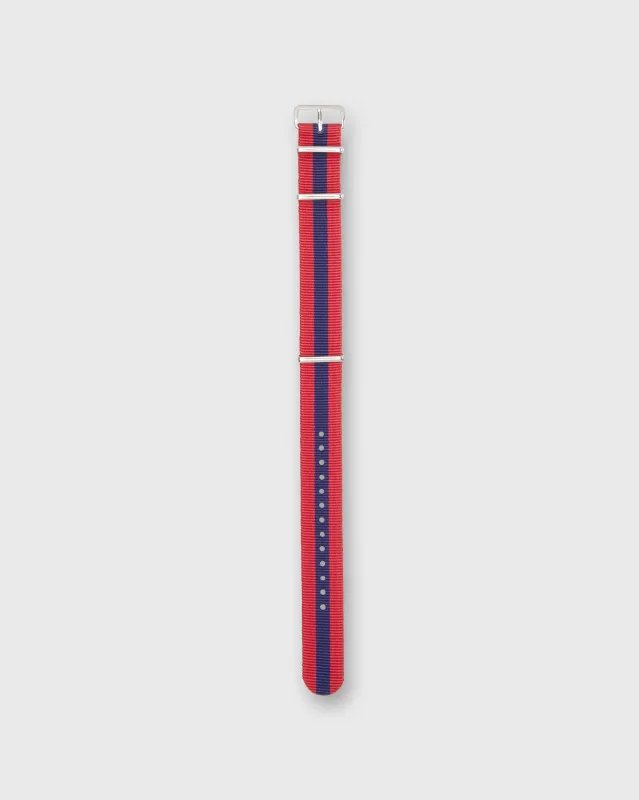 Nato Watch Strap in Red/Navy Stripe sold by Mashburn