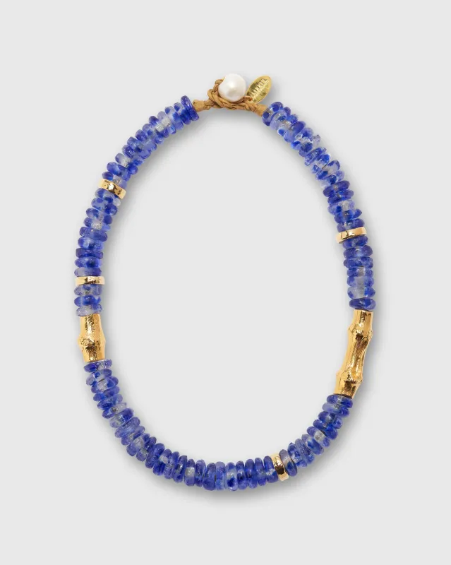 Toga Beach Necklace in Dark Blue Wave sold by Mashburn