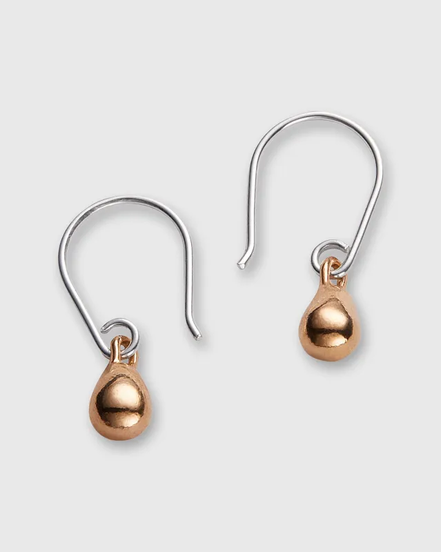 Tiny Drop Earrings in Gold-Plated Brass/Sterling Silver sold by Mashburn