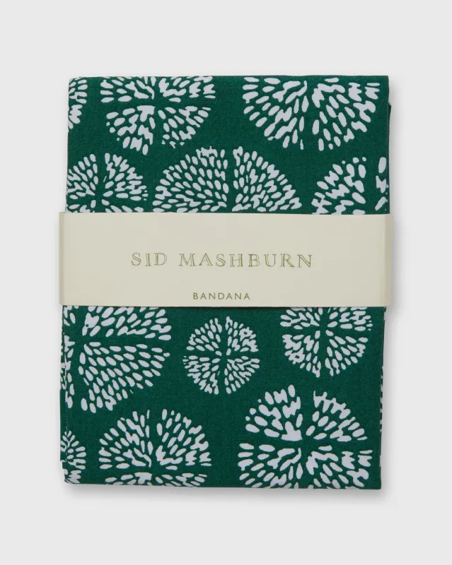 Bandana in Forest/White Novelty sold by Mashburn