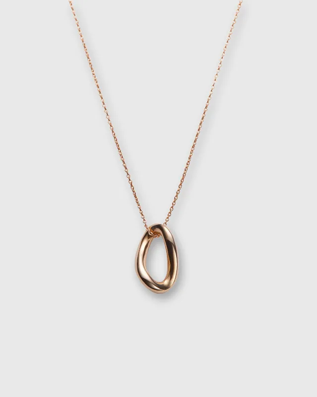 Long Link Pendant Necklace in Gold-Plated Brass sold by Mashburn