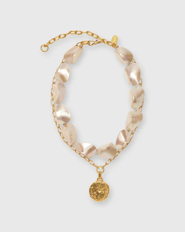 Pas De Deux Necklace in White sold by Mashburn