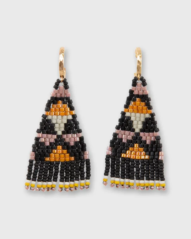 Taos Earrings in Black made by Mashburn