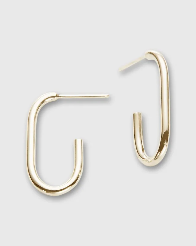 Link Earrings in Gold sold by Mashburn