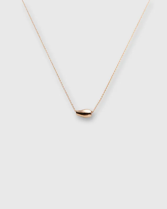 Organic Bead Pendant Necklace in Gold sold by Mashburn