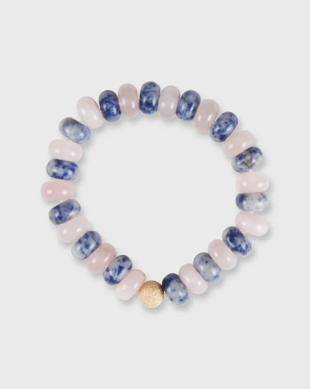 Semi Precious Beaded Bracelet in Tie Die made by Mashburn