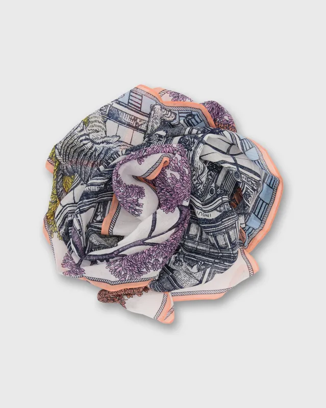 Mirage Square Scarf in Multicolor made by Mashburn