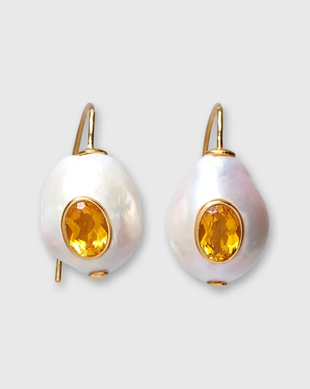 Pearl Pablo Earrings in Citrine sold by Mashburn