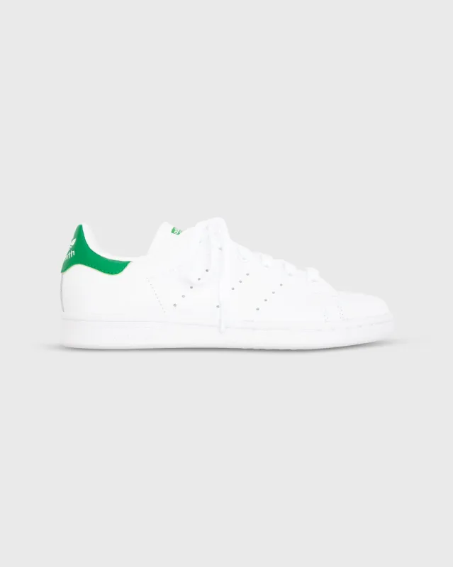 Stan Smith W Shoe in White/Green sold by Mashburn