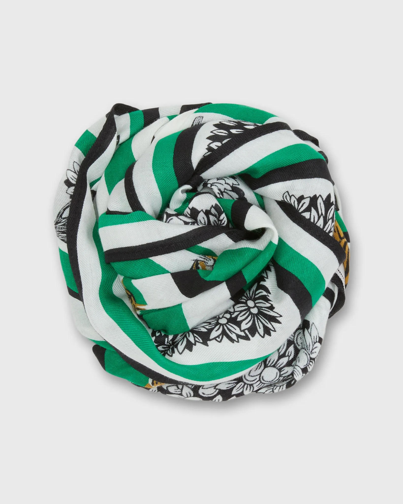 Labyrinthe Square Scarf in Green sold by Mashburn