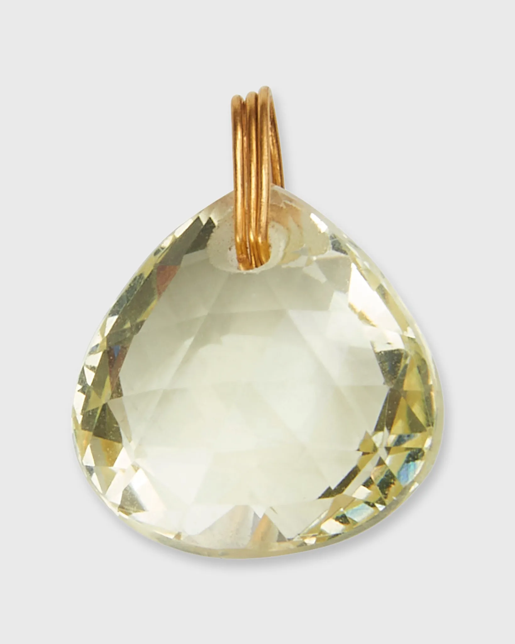Briolette Pendant in Yellow Quartz sold by Mashburn
