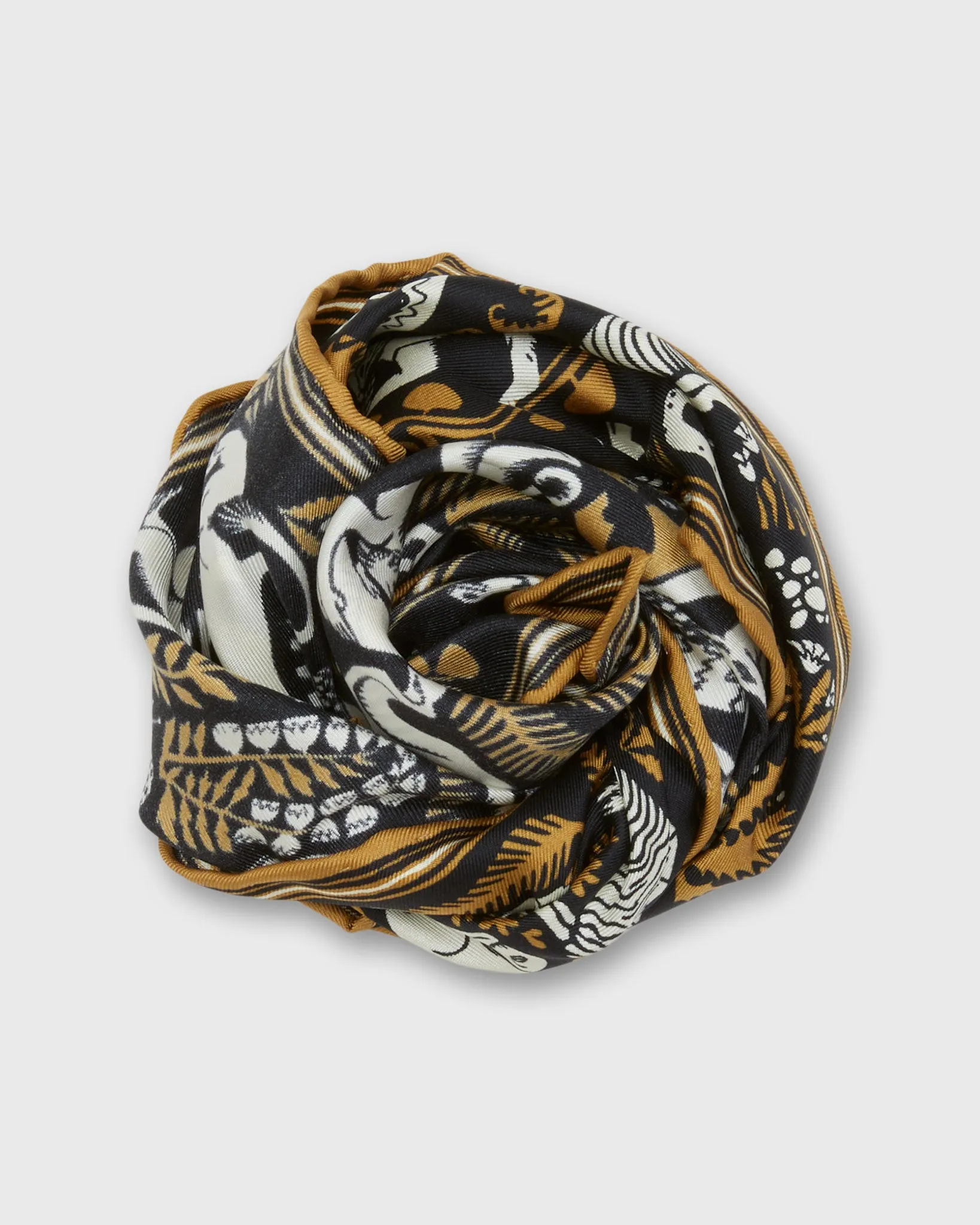 Ludwig Square Scarf in Yellow sold by Mashburn