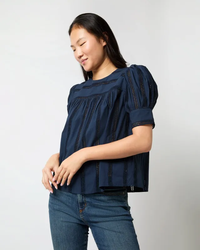 Nara Top in Midnight made by Ulla Johnson