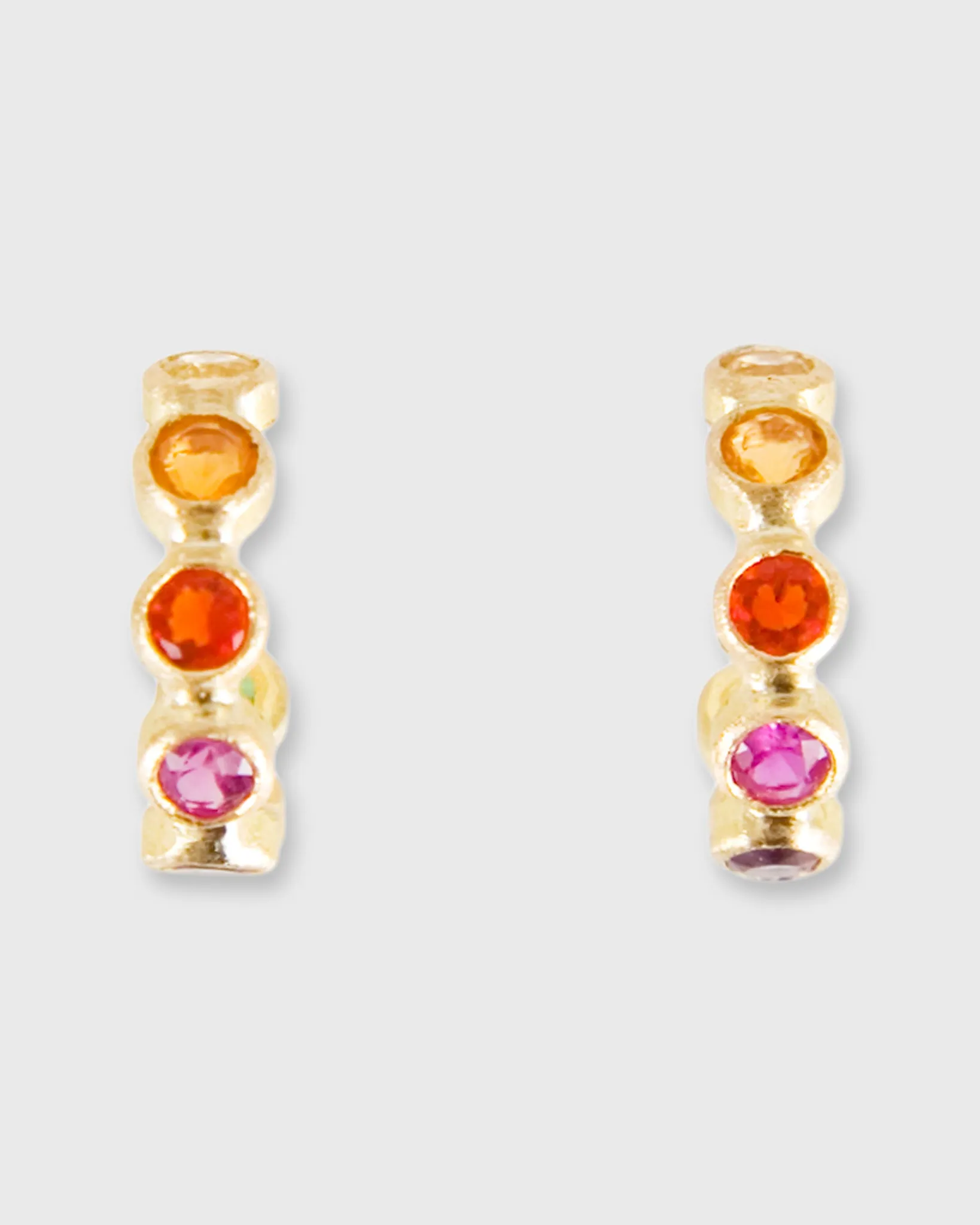 Mini Bollywood Hoop Earrings in Rainbow sold by Mashburn