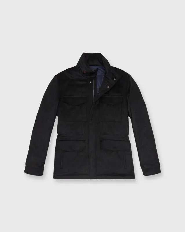 Kili Uno Coat in Navy/Heather Charcoal made by Mashburn